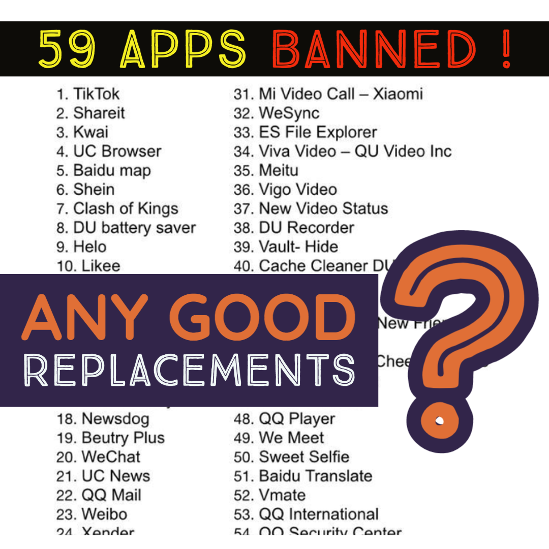 Looking For Replacements Of Banned Apps?